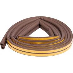 Уплотнитель для окон и дверей Axton D-профиль 6 м, цвет коричневый