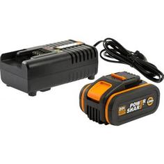 Зарядное устройство Worx 3604, 2А Li-ion, комплект АКБ 4 Ач 1 шт