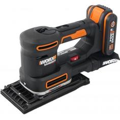 Вибрационная шлифмашина аккумуляторная Worx WX820, 20 В Li-ion 2 Ач