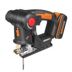 Лобзик-сабельная пила аккумуляторный Worx Axis WX550, 20 В Li-ion 2 Ач