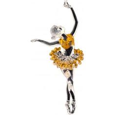 Украшение ёлочное ErichKrause Decor «Принцесса балета», 16 см, пластик, цвет жёлтый
