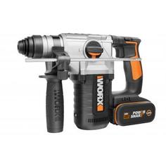 Аккумуляторный перфоратор SDS-max Worx WX392, 20 В Li-ion 2x4 Ач, 2.2 Дж