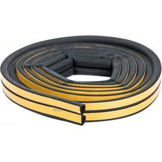 Уплотнитель для металлических дверей Axton D-профиль 12х10 мм 6 м, цвет чёрный