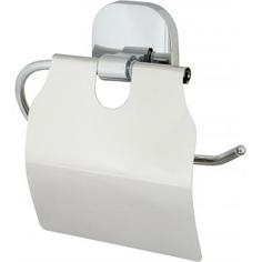 Держатель для туалетной бумаги «Квадрат» с крышкой цвет хром Mr Penguin