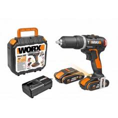 Дрель-шуруповерт бесщеточная ударная Worx WX367.3, 20 В Li-ion 2x2 Ач