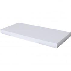 Полка мебельная прямая 800x230x38 мм, МДФ, цвет белый Spaceo