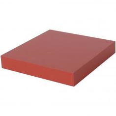 Полка мебельная прямая 230x230x38 мм, МДФ, цвет красный Spaceo