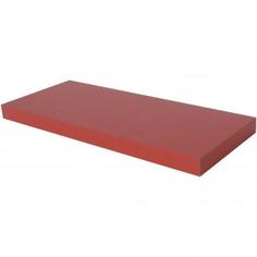 Полка мебельная прямая 600x235x38 мм, МДФ, цвет красный Spaceo
