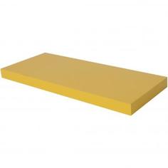 Полка мебельная прямая 800x230x38 мм, МДФ, цвет жёлтый Spaceo