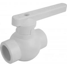 Кран шаровый Ø25 мм стандартный проход, полипропилен