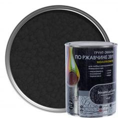 Грунт эмаль по ржавчине 3 в 1 молотковая Dali Special цвет черный 0.8 кг