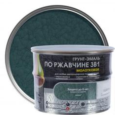 Грунт эмаль по ржавчине 3 в 1 молотковая Dali Special цвет зеленый 2.5 кг