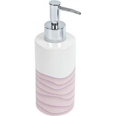 Диспенсер для жидкого мыла Agat керамика цвет розовый Fixsen