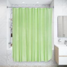 Штора для ванной комнаты «Бриллиант» 180х180 см цвет зелёный Вилина