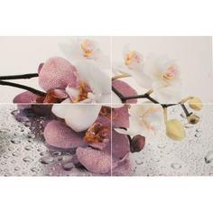 Панно «Orchid» 40х60 cм цвет лиловый/белый ГАЗКЕРАМИК