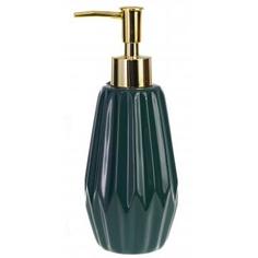 Диспенсер для жидкого мыла Emerald, керамика, цвет изумрудный Proffi Home