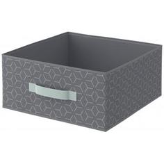 Корзина Spaceo KUB Archi M 15x31x31 см 14 л полиэстер цвет комбинированный серый