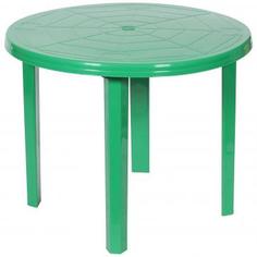 Стол садовый круглый 90x71x90 см, пластик, зеленый, оттенок в ассортименте ТУБА ДУБА
