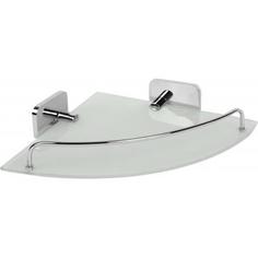 Полка для ванной комнаты Kraft угловая, стекло/хром Brissen