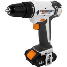 Дрель-шуруповерт аккумуляторная Dexter Power CDT112LD.T, 12 В Li-ion 2 Ач