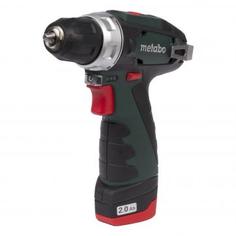 Дрель-шуруповерт аккумуляторная Metabo PowerMaxx BS, 12 В Li-ion 2х2 Ач