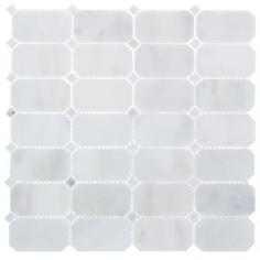 Мозаика Artens «White», 30х30 см, мрамор, цвет белый