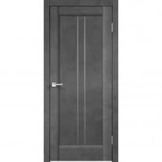Дверь межкомнатная остеклённая «Сиэтл», 70x200 см, ПВХ, цвет лофт тёмный, с фурнитурой Velldoris