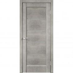 Дверь межкомнатная остеклённая Сохо 70x200 см ПВХ цвет лофт светлый с фурнитурой Velldoris