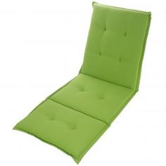 Подушка для шезлонга зелёная 165х65х5 см, полиэстер Naterial