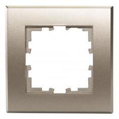 Рамка для розеток и выключателей Lexman Виктория плоская, 1 пост, цвет матовая бронза
