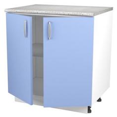 Шкаф напольный «Лагуна Д» 86х80 см, цвет голубой Basic
