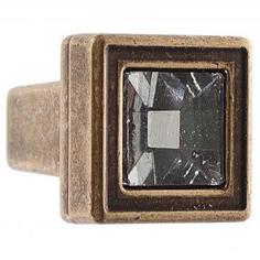 Ручка-кнопка FB-018 000 цвет бронза кристалы Sagittario