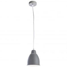 Светильник подвесной Braccio 1 лампа 3 м2 цвет серый Arte Lamp