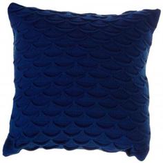 Подушка декоративная вязаная 40х40 см цвет синий Buenas Noches