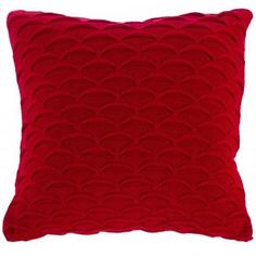 Подушка декоративная вязаная 40х40 см цвет красный Buenas Noches