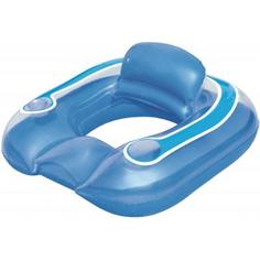 Кресло водное надувное круглое, 102х94 см, ПВХ, цвет голубой Bestway