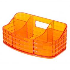 Органайзер для ванной комнаты цвет оранжевый Fixsen