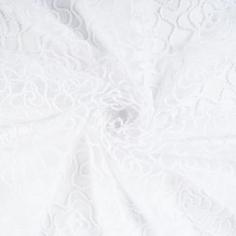 Тюль с вышивкой «Мороз» сетка 290 см цвет белый Elit Home