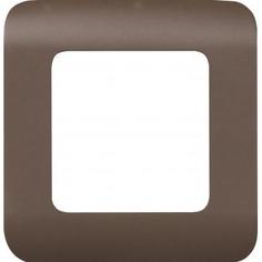 Рамка для розеток и выключателей Lexman Cosy 1 пост, цвет шоколад