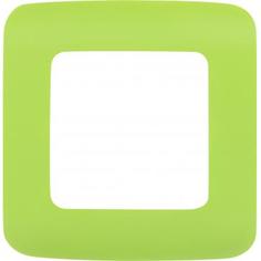 Рамка для розеток и выключателей Lexman Cosy 1 пост, цвет зеленый