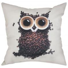 Подушка декоративная «Кофейная сова» 40х40 см цвет бежевый Seasons