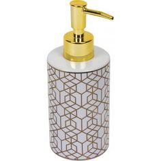 Дозатор для жидкого мыла «Gode», керамика, цвет золотой Swensa