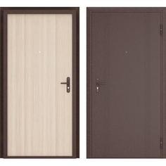 Дверь входная металлическая Ламистайл, 980 мм, правая, цвет капучино Doorhan