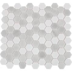 Мозаика стеклянная Hex 31.7х30.7 см цвет серый Vidrepur