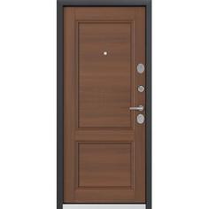 Дверь металлическая Контрол Танганика, 880 мм, правая, цвет орех Torex