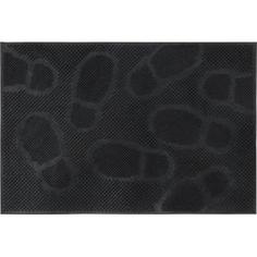 Коврик «Следы», 40x60 см, резина, цвет чёрный Remiling