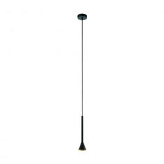 Светильник подвесной Eglo «Cortaderas», 1 лампа, 5 м², цвет чёрный/золотой