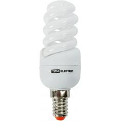 Лампа энергосберегающая E14 230 В 11 Вт спираль 3.3 м² свет белый Tdm Electric
