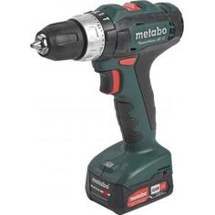 Дрель-шуруповерт аккумуляторная ударная Metabo PowerMaxx SB, 12 В Li-ion 2х2 Ач