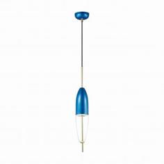Светильник подвесной светодиодный Larus 4612/5L, 1 м², цвет синий/прозрачный Odeon Light